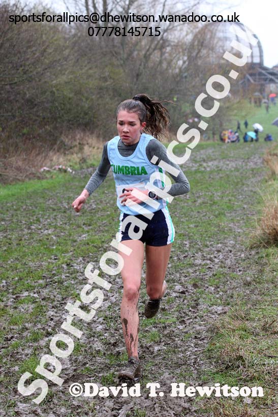 Junior girls Northern Inter Counties Schools Cross Country, Stockton. Photo: David T. Hewitson/Sports for All Pics